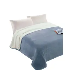 GENERICO - FRAZADA CON CHIPORRO KING 230X250 Celeste