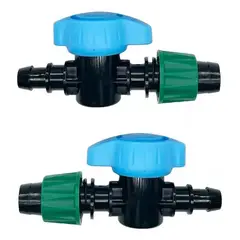 KUANGYE - Set Mini Válvula Plansa PE Cinta De Riego 25 unidades