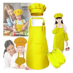 EDWINAYY - Set Delantal De Cosplay + Gorro De Chef Para Cocinar + Manga