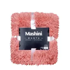 MASHINI - Manta Shaggy 127x152cm Terra