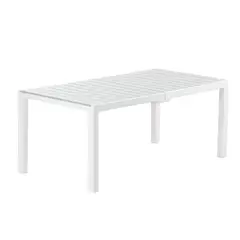 QRUBBER - Mesa Rectangular Madeira Símil Madera Plateada MQ