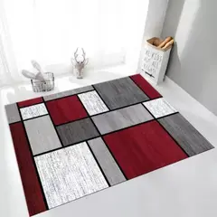 ANGELES DEL HOGAR - ALFOMBRA LISA CON DISEÑO EN 3D 200X240CM