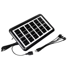 GENERICO - Panel Solar Portátil Multifuncional Carga Usb