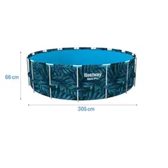 BESTWAY - Alberca Estructural Redonda 305mx66cm Azul Diseño