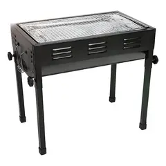 IMPORTCLICK - Parrilla Brasero Plegable Portátil Asado 48x485x30 CM - Negro