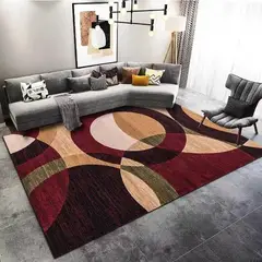 ANGELES DEL HOGAR - ALFOMBRA LISA CON DISEÑO EN 3D 200X240CM