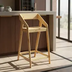 GENERICO - Silla Bar Katakana Madera Taburete Butaca
