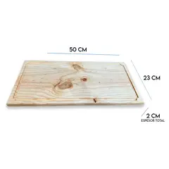 GENERICO - Tabla De Picoteo, Picadillo O Cocktail Mod1, 50x23x2 Cm