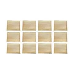 GENERICO - Pack De 12 Tablas O Plato Rectangular Modelo4, 30x22