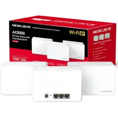 MERCUSYS - Set 3 Sistema Wi-fi 6 Mesh Tp-link Halo H80x Ax3000