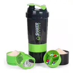 SPIDER TECH - Botella Deportiva Shaker Proteina Mezclador Batidos Fitness