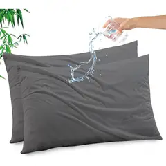 AZ AURAZEUS - Set De 2 Fundas Para Almohadas Impermeables 50 x 90 Cm Antimanchas