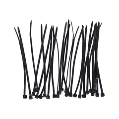 MACROTEL - Amarras Plásticas Negra 150x2.5mm 25 Unidades