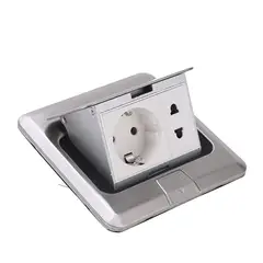 PUREPOWER - Toma De Suelo Retráctil Con Red Para Suelos De Oficina Y Cocina.