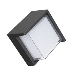 HOME NEAT - Aplique de Pared de Exteriore Cube Lámpara de Pared Blanco frío