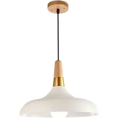 HOME NEAT - Lámpara colgante moderna E27 ø35cm Blanco