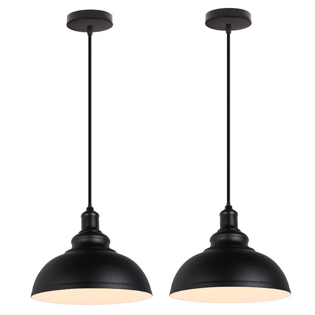 2 Unidades lámpara colgantes de techo vintage E27 ø29cm