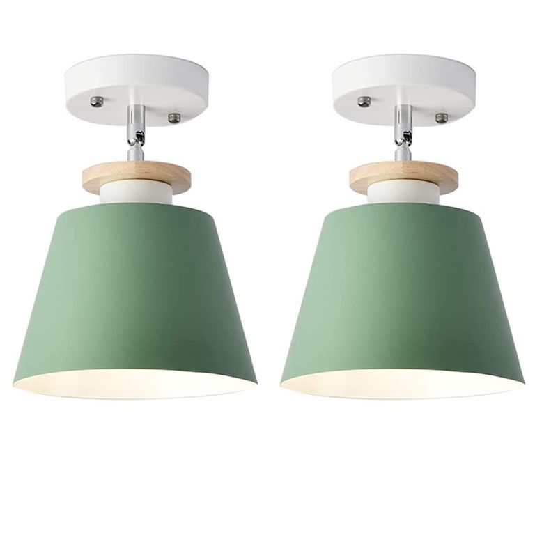 2 Unidades Lámpara de techo moderno E27 - Verde