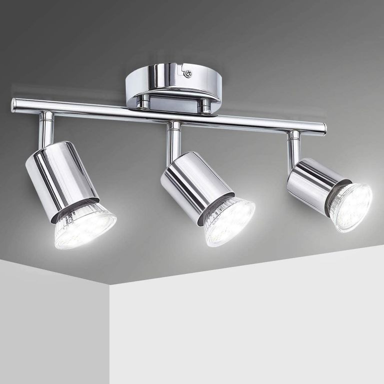 Barra meranti 3 luces GU10 nickel