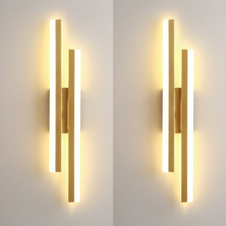 2 Unidades Lámpara de pared LED 16W 3 colores Para Dormitorio - Oro