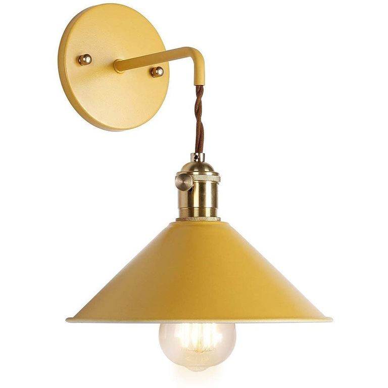 Aplique Vintage de pared lámpara metal e27 Amarillo