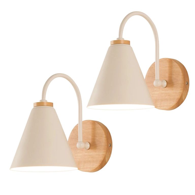 2 Unidades Apliques de pared moderno lámpara de pared e27