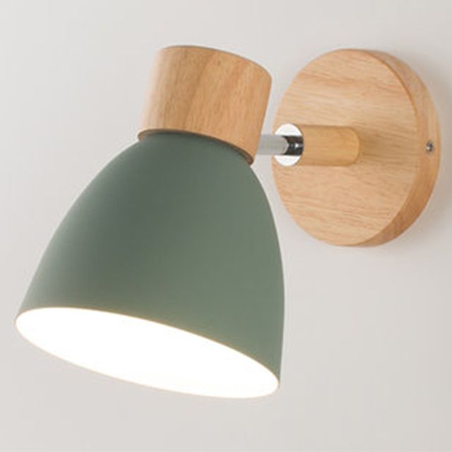 Apliques de pared Madera moderno lámpara de pared e27 - Verde