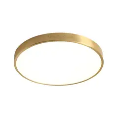 MMDH - Lámpara de techo LED circular con borde metálico 20cm - Dorado