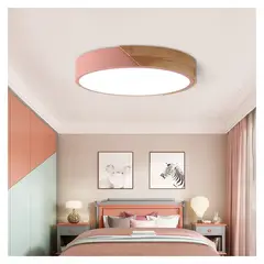 PUREPOWER - Moderna de madera de techo de led luces colgantes dormitorio lámparas-