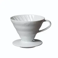 HARIO - Dripper V60 02 Cerámica Blanco - Filtro cónico para café