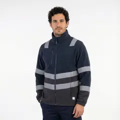 T-WORLD - Micropolar Iron Line con Cinta Reflectiva Manga Larga Hombre