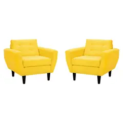 BODEVIR - Set Sofa Bote 1C Felpa 00 Amarillo
