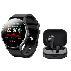 XIAOMI - Auriculares bluetooth buds 5-Negro y Zl02 reloj inteligente