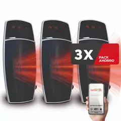 BETTERLIFE - Termoventilador Digital (3 UNIDADES) Wi-Fi 15 m2