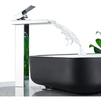 HOME NEAT - Llave mezcladora monomando manerales lavabo grifo baño 30cm