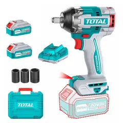 TOTAL TOOLS - Taladro Pistola Llave Impacto 20v 2bat+ Carg Total Tiwli2050