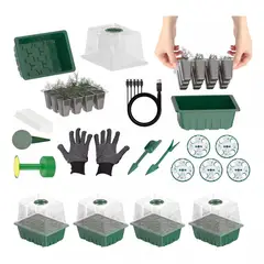 YAYKO - 31 Kits Bandejas Germinadoras Con Luz Invernadero Semillero