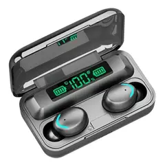 TWS - Audífonos inalámbricos con Bluetooth negros