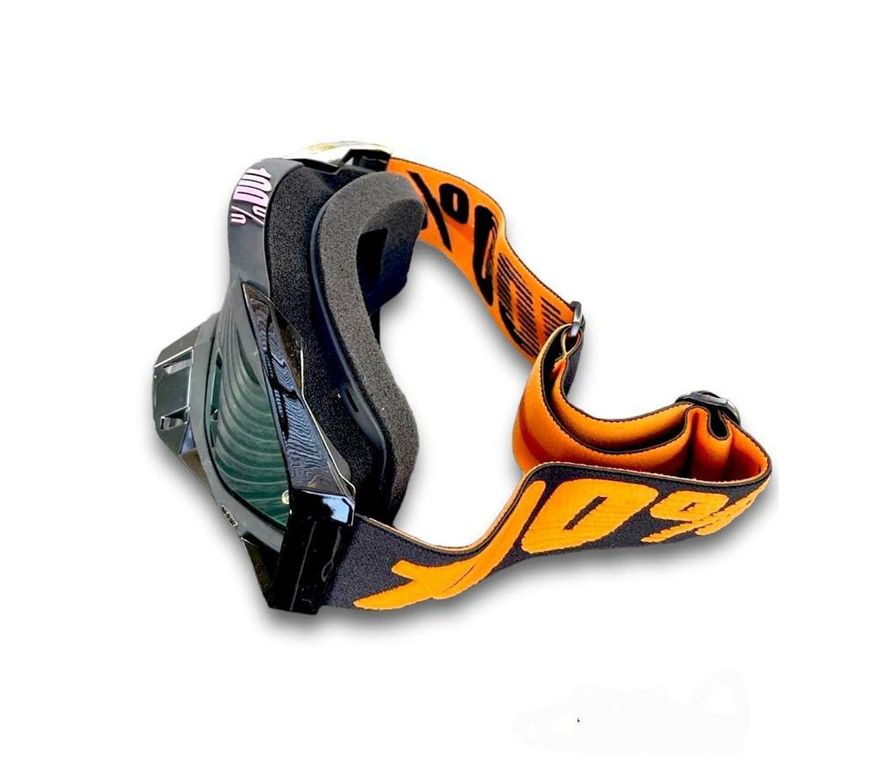 Antiparras para ski motocross Snowboard Naranja con negro