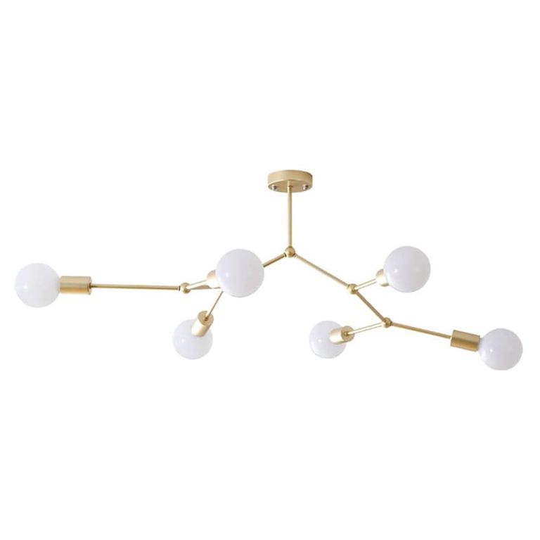 Lámpara de araña moderna para sala de estar cla112-Oro