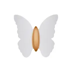 MMDH - Aplique de Pared LED Mariposa Blanco Luz Neutra 5W CLA297.