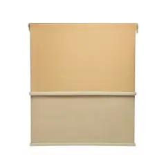 GUIZA - Cortina Roller Blackout 2 Paño 150x240 Doble Con Visillo Sin Cenefa