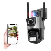 IRM - Cámara De Vigilancia Wifi Exterior 8mp Con Doble Lente