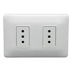 SINTHESI - Tomacorriente 10A duplex armado s12 blanco
