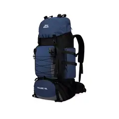 GENERICO - Mochila 90L camping outdoor trekking color azul oscuro