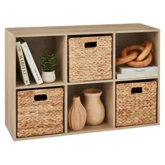 SPACEZAT - Mueble Organizador con Canastos Siena