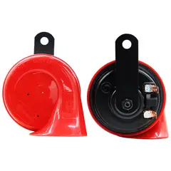HELLA - Bocina Caracol Roja Alto Y Bajo 12V 72W 110Db (Par)