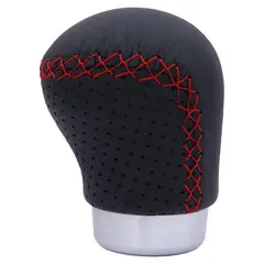 GENERICO - Pomo Perilla Palanca Cambio Para Autos Color Negro Rojo