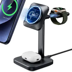 ESR - Estación De Carga 3 En 1 Qi2 Para iPhone Watch AirPods