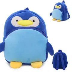 GENERICO - Mochila Felpa Niños Pequeños Escolar Jardin Diseño Pinguino